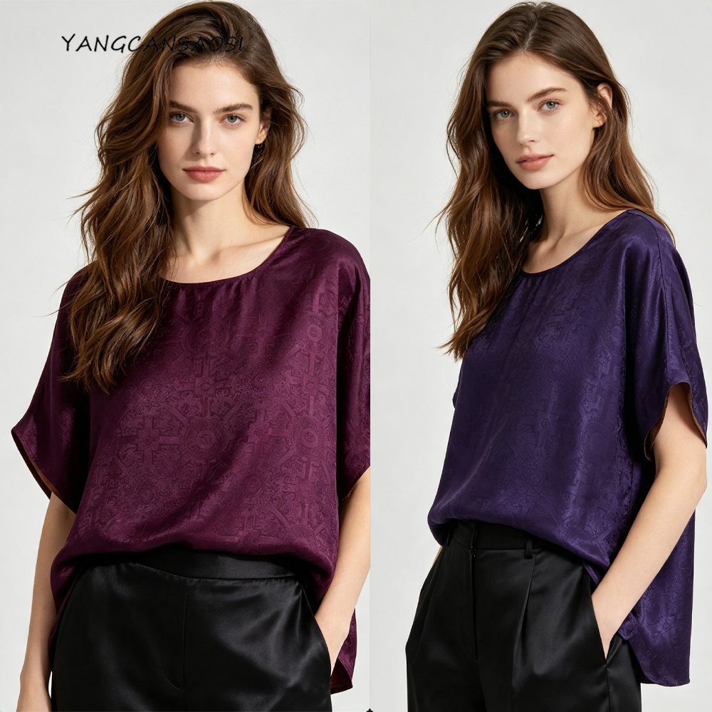 تي شيرت نسائي صيفي جديد بمقاسا - مراجعة Silk Blouse وسعره