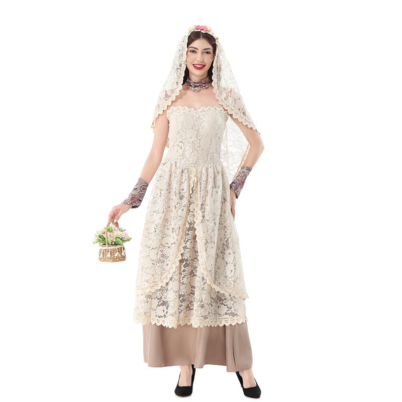 فستان ماكسي نسائي كلاسيكي من ا - مراجعة Lace Dress وسعره