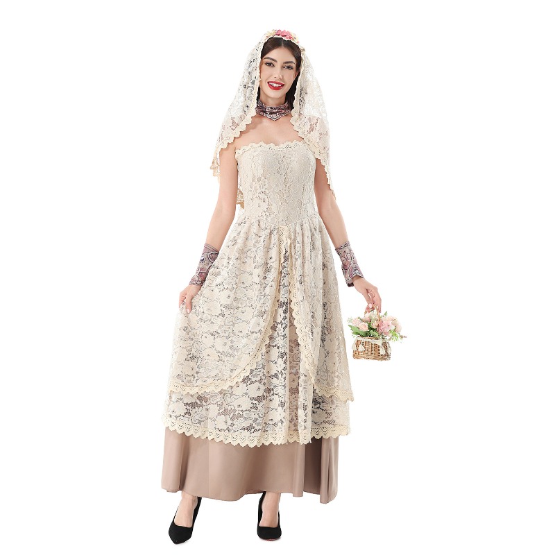 فستان ماكسي نسائي كلاسيكي من ا - مراجعة Lace Dress وسعره