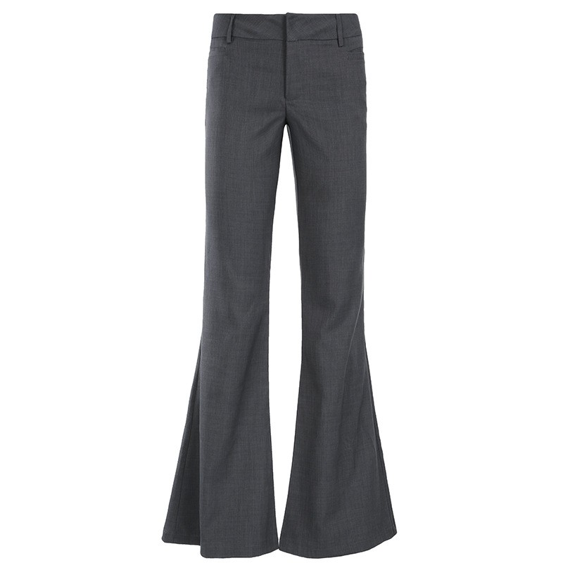 بنطلون رمادي طويل بقصة واسعة م - مراجعة Tailored Trouser Wide وسعره